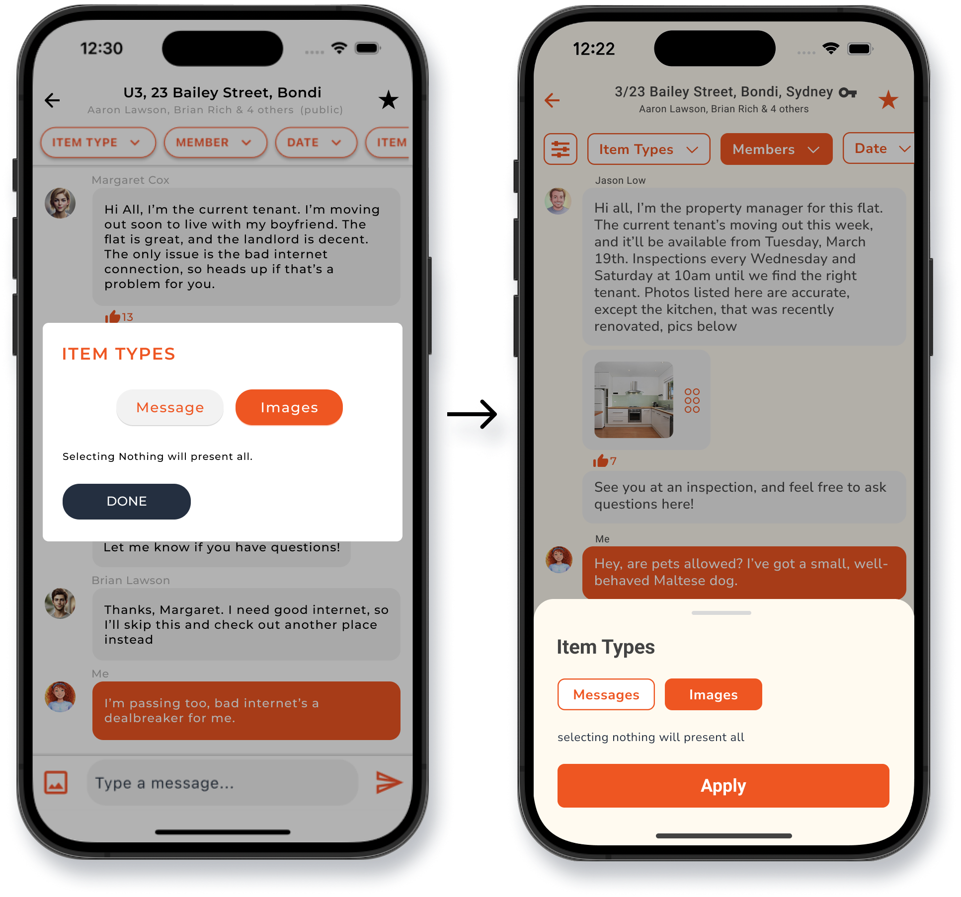 improved stream filter dialogue designs